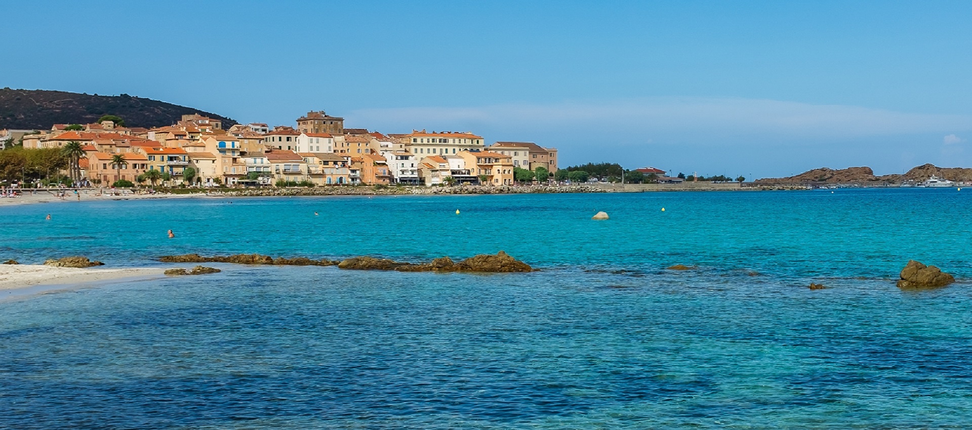L'ile,Rousse,,Corsica:,View,Of,L'île,Rousse,In,The,Golden